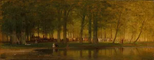 Thomas Worthington Whittredge Prints: The Camp Meeting, 1874. Creator: Worthington Whittredge