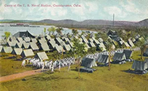 Discipline Prints: Camp at the US Naval Station, Guatanamo, Cuba, c1911