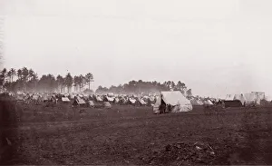 James Gardner Prints: Camp near Brandy Station, 1863-64. Creators: James Gardner, Tim O Sullivan