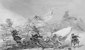 Balaklava Prints: Camp Before Sebastopol - Effects of the Frightful Storm on the 14th Nov, 1854, (1850s)