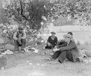 Displacement Prints: Camp of single men by the roadside