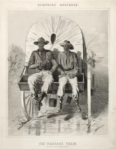 Campaign Sketches: The Baggage Train, 1863. Creator: Winslow Homer (American, 1836-1910)