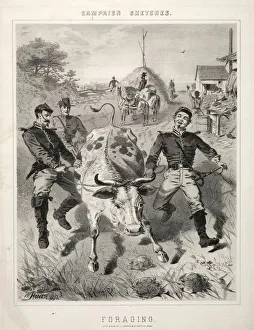 Campaign Sketches: Foraging, 1863. Creator: Winslow Homer (American, 1836-1910)