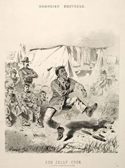 Campaign Sketches: Our Jolly Cook, 1863. Creator: Winslow Homer (American, 1836-1910)