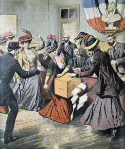 Images Dated 6th February 2006: Campaign for Womens Suffrage in Belgium, 1908