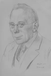Campbell Dodgson, Keeper of Prints and Drawings, British Museum, 1912-32, 1932. Artist: Randolph Schwabe Campbell Dodgson, Keeper of Prints and Drawings, British Museum, 1912-32, 1932. Artist: Randolph Schwabe