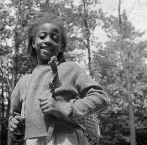 Teenager Collection: A camper all ready to start on a hike at Camp Fern Rock, Bear Mountain, New York