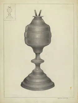 Arsen Maralian Prints: Camphene Lamp, 1935/1942. Creator: Arsen Maralian
