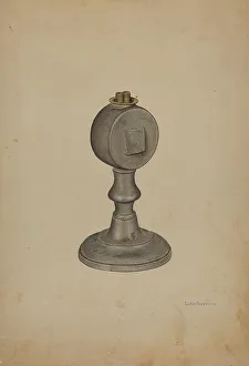 Griffith Leroy Prints: Camphor Lamp, c. 1940. Creator: LeRoy Griffith