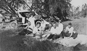 Sitting On Ground Prints: Camping/picnicking at Toogoolawah headwaters of the Brisbane River
