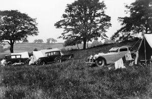 Camping Prints: Camping scene, c1933