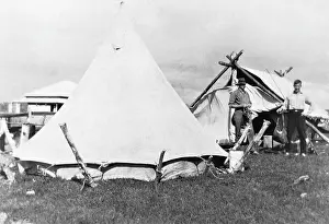 1925 Prints: Camping, Tewantin, Queensland, 1925. Creator: Jack Bain