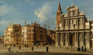Fa And Xe7 Prints: Campo Santa Maria Zobenigo, Venice, 1730s. Creator: Canaletto