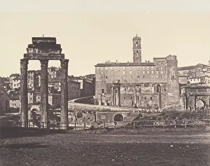 Constant Prints: Campo Vaccino (Foro Romano), 1848-52. Creator: Eugene Constant