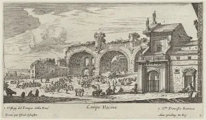 Forum Prints: Campo Vacina, 1640-1660. Creator: Israel Silvestre