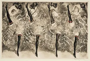 Variety Show Prints: Can-Can, 1933. Creator: Icart, Louis Justin Laurent (1888-1950)