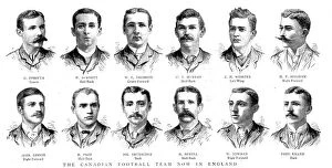 Panoramic Gallery: The Canadian Football Team now in England, 1888. Creator: Unknown