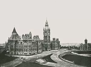 Ontario Gallery: The Canadian Houses of Parliament, Ottawa, Canada, 1895. Creator: William James Topley