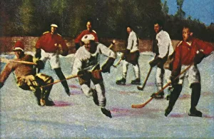 Winning Prints: Canadian ice hockey team, 1928. Creator: Unknown