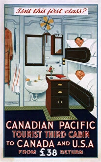 Cruise Line Gallery: Canadian Pacific Tourist Third Cabin, 1925. Artist: Ritchie, Alick (1868-1938)