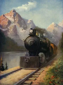 Express Train Prints: A Canadian Pacific Transcontinental Express, 1930. Creator: Unknown
