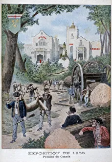 Logging Prints: The Canadian pavilion at the Universal Exhibition of 1900, Paris, 1900