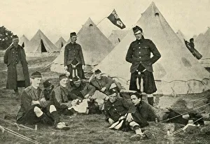 Highlander Prints: Canadian soldiers, First World War, 1914, (c1920). Creator: Unknown