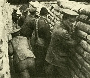 Sandbags Prints: Canadian soldiers on the Western Front, First World War, c1916, (c1920). Creator: Unknown