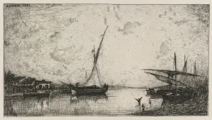 Canal aux Martigues, 1872. Creator: Adolphe Appian (French, 1818-1898)