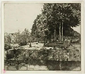 Maclaughlan Donald Shaw Prints: Canal at Charenton, 1901. Creator: Donald Shaw MacLaughlan