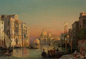 Grand Canal Prints: The Canal Grande in Venice with a View of Santa Maria della Salute