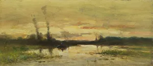 Johannes Gijsbert Vogel Prints: Canal landscape near Hilversum, 1880-1915. Creator: Johannes Gysbert Vogel