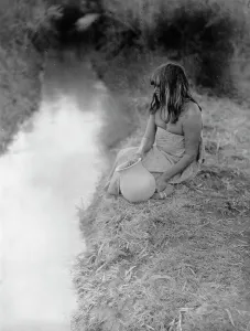 Irrigation Prints: By the canal-Maricopa, c1907. Creator: Edward Sheriff Curtis