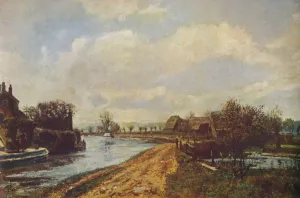 The Canal at Rickmansworth, 1908 (1935). Artist: John William Buxton Knight