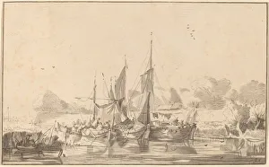 Bernard Schreuder Gallery: Canal at Utrecht, 1771, published 1787. Creator: Bernhard Schreuder
