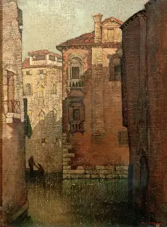 Canal, Venice, c1910-1940. Creator: Marianne L Trench