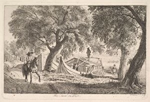 Johann Christian Erhard Gallery: On the Canal in Vienna, 1819. Creator: Johann Christian Erhard