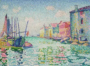 Laguna Veneta Prints: Canale Ponte Lungo, 1903-1905. Creator: Cross, Henri Edmond (1856-1910)
