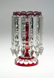 Cut Glass Collection: Candelabra, Bohemia, c. 1840 / 50. Creator: Bohemia Glass