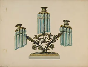 Walter Hochstrasser Prints: Candelabra, c. 1938. Creator: Walter Hochstrasser