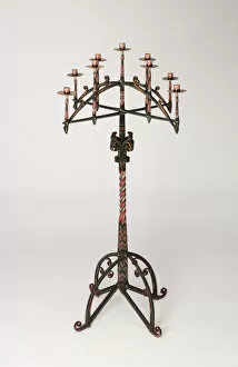 Candelabra Collection: Candelabra (One of a Pair), England, c. 1860. Creator: William White