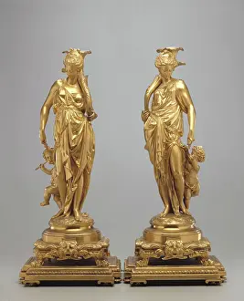 Gilding Prints: Candelabrum, c1860. Creator: Albert Ernest Carrier de Belleuse