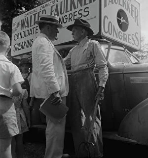 Candidate Collection: Candidate for congress (General Walter Faulkner) and a Tennessee farmer, Crossville, Tennessee