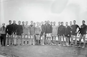 Rower Prints: Candidates for Columbia crew, between c1910 and c1915. Creator: Bain News Service