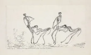 Zentrum Paul Klee Prints: Candide, chapitre 16. Tandis que deux singes les suivaient en leur mordant les fesses