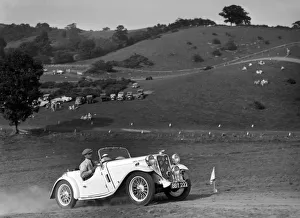 Candidi Provocatores team Singer Le Mans at the Singer CC Rushmere Hill Climb, Shropshire 1935