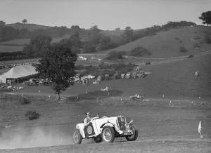 Candidi Provocatores team Singer Le Mans at the Singer CC Rushmere Hill Climb, Shropshire 1935