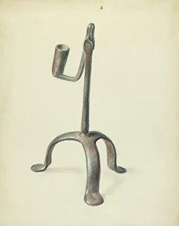 Gussow Bernard Prints: Candle Holder, 1935/1942. Creator: Bernard Gussow