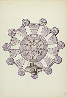 Wall Mounted Prints: Candle Holder, 1935/1942. Creator: Hal Blakeley