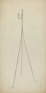 Benjamin Resnick Prints: Candle Holder, c. 1939. Creator: Benjamin Resnick